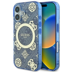 GUESS GUHMP16SH4PYEEB iPhone 16 6.1" niebieski/sinine kvakaaneline IML Peony 4G taustal MagSafe