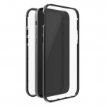 Hama 360 Glass mobile phone case 15.5 cm (6.1) Cover Black, Transparent