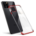 Hurtel Clear Color case TPU gel cover with a metallic frame for Samsung Galaxy A13 5G red