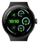 Google Pixel Watch 3 AMOLED 45 mm digitaalne puutega ekraan must Wi-Fi GPS (satelliit)