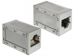 Delock RJ45 adapter RJ45 - RJ45 Bu/Bu Cat6 kaetud