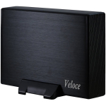 INTER-TECH Drive Cabinet Veloce (3,5" HDD, SATA/SATA II, USB3.0) musta