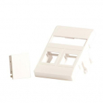 Lanview Wall plate 2 x keystone for 50 x 75 mm Clicline outlet
