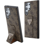 GUESS GUHCS24LPGS4TDW S24 Ultra S928 brzowy/pruun kvakaaneline Grip Stand 4G Triangle Strass