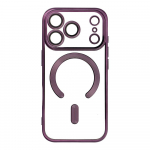 ELECTRO MAG COVER case compatible with MagSafe for IPHONE 17 Pro deep purple