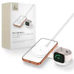 Tech-Protect TECH-PROTECT A55 2IN1 MAGNETIC MAGSAFE WIRELESS CHARGER 25W QI2.2 WHITE
