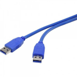 Renkforce RF-4369443 USB-kaabel USB 3.2 Gen 1 (3.1 Gen 1) 0,5 m USB A Sinine