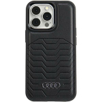 Audi Snteetilisest nahast MagSafe iPhone 15 Pro 6.1" tarna/must kvakott AU-TPUPCMIP15P-GT/D3-BK
