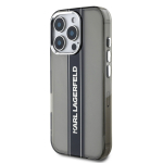 Karl Lagerfeld IML Stripe Logo Case iPhone'i 16 Pro jaoks