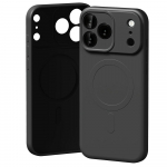 Mercury Poolsilikoonist MagSafe mbris iPhone'ile 17 Pro Max must