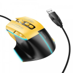 Traadita mngumhi Hoco USB A 3600 dpi GM31 must kollane