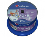 Verbatim DVD + R 16x 4,7 GB 50P trkitav 43512