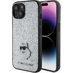 Karl Lagerfeld KLHCP15SGCNPSG iPhone 15 / 14 / 13 6.1" hbedane kvakaaneline fikseeritud Glitter Choupette Logo Metallist Nel
