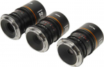 Laowa Nanomorph S35 Prime 3-Lens Bundle (27mm, 35mm, 50mm) (Amber) - L Mount