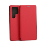 Beline Raamatu magnetiline mbris Samsung S24 Ultra S928 punane/punane