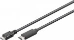 Goobay 67895 USB-kaabel USB 2.0 0,2 m Micro-USB B USB C 0,48 Gbit/s Must