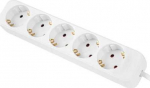 LANBERG Pistikjuhe 1,5 m valge 5x 230V Schuko