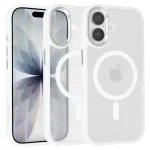 Liavec Pilvese efektiga mbris metallse kaameraraamiga iPhone 17 jaoks, valge (Kaamera juhtimispult)