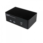 StarTech.com 2 portaalsel Dual DisplayPort USB KVM-llitil koos heliga ja USB 2.0 hubiga