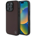 Mercedes MEHMP16X23RBGVRR iPhone 16 Pro Max 6.9" czerwony/punane kvakott MB Wood Imitatsioonnahast MagSafe