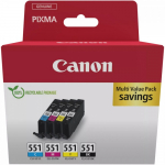 CANON Tindipaket Ink 6509B015 / CLI-551 BK, C, M, Y