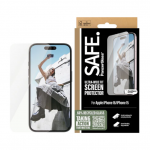 PanzerGlass SAFE. by Apple iPhone 16, 15 | Ultra-Wide Fit