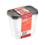 Keeeper Toidukarpide komplekt lekujuline 3x1L Fredo "Fresh" lbipaistev/kristallhall
