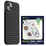 Pinit Dynamic + Tattoo Case Set PiniPhone'i 14 Plus / 15 Plus 6.7" mustril 3