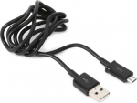 Platinet Kaabel microUSB-ist USB-i, 1 m, must