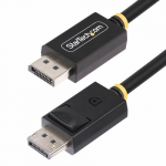 StarTech.com 2m DisplayPort 2.1 kabel, VESA sertifitseeritud DP40 DisplayPort kabel w/ UHBR10/HDRI/HDCP 2.2, 8K 60Hz/4K 144Hz w/ DSC 1.2a, 40Gbps, DP 2.1 kabel, UHD monitoorikond, M/M