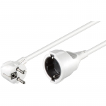 MicroConnect Schuko power extension M-F 10m Angled Schuko
