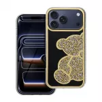 Case for iPhone 17 Pro Max / 18 Pro Max Teddy Bear gold