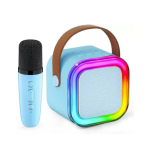 Riff K12 Portable BT Karaoke Systemiga 1 ilmajuhtu mikrofon Blue