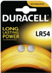 Duracell Batteri Kondensaator LR54 1.5V 2tk.