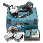 Makita Juhtmata nurkpoltija DGA511RTJ, 18 Volti (MAKPAC suurus 2, 2x5Ah)