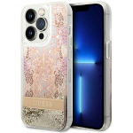 GUESS GUHCP14LLFLSD iPhone 14 Pro 6,1" kuldne/kuldne hardcase Paisley Liquid Glitter (Paisley Liquid Glitter)