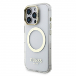 GUESS IML kuldne kontuur pstitus kamera raamatu MagSafe kaas Apple iPhone 16 Pro Maxi
