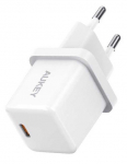 AUKEY Mini PA-F5 OEM valge 1xUSB-C 20W PD Power Delivery minilaadija
