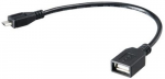 Akasa 15 cm Micro USB USB2.0 A USB-kaabel 0,15 m Micro-USB A USB A must