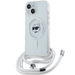Karl Lagerfeld KLHMP13MHCCHNT iPhone 13 / 14 / 15 6.1" kvakott lbipaistev IML Choupette Head AND Cord Magsafe