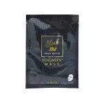 Glamfox, Black, Snail Mucin AND Collagen, Hydrating, Sheet Mask, For Face, 23 ml