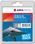 AgfaPhoto Ink Color B/C/M/Y, HP No. 950 76ml + 3x25ml