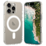 Riff Magsafe likrn vedelikust silikoone tagakaas Apple iPhone 16 Pro Max jaoks, lbipaistev