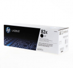 HP Toner CF283X mustNote: The translation provided is based on the assumption that "Toner CF283X czarny" refers to a black toner cartridge for a printer model CF283X. If the context is different, please provide more information