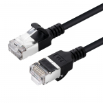 MicroConnect CAT6A U-FTP Slim, LSZH, 2m Vrgukaabel, Must