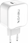 Nevox 20W USB-C PD-laadija valge toiteadapter