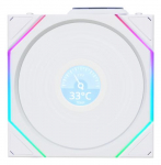 Lian Li Uni Fan TL120 LCD traadita arvutikorpus 12 cm valge 1 tk