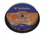 Verbatim DVD-R 16x 4,7 GB 10P CB 43523
