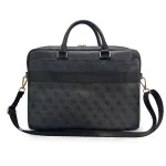 GUESS PU 4G Stripe Metal Logo Arvutikott 14" Must