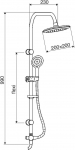 Duschy Dolphin 455-90 Valge/Kroom